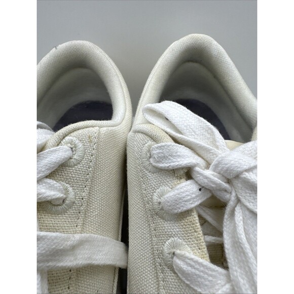 Allbirds Women's Lace Up Canvas Pacers Sneakers Shoes Casual Off White Size 8 - Picture 13 of 13